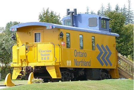 Clearview Station & Caboose B&B Creemore Oda fotoğraf
